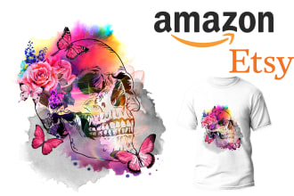tshirt design for best sell on print on demand business