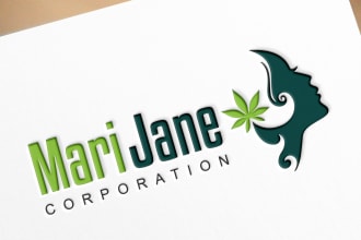 design medical cannabis weed marijuana hemp cbd oil logo