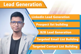 do b2b lead generation, web research, contact list building