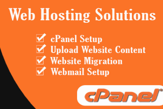 setup cpanel, fix issue, web transfer, dns, webmail, hosting, domain