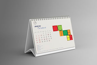 design creative and amazing desk and wall calendar