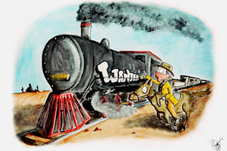 illustrate anything in watercolor