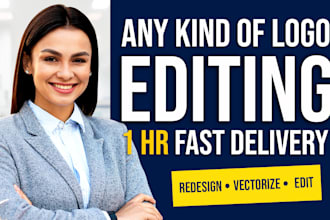 vectorize redesign edit or update your logo or graphic creatively