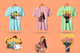 do unique trendy tshirt and merchandise design