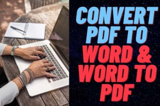 convert PDF to word and word to PDF
