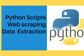 write python script for web scraping and data extraction