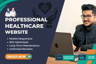 design modern doctor, dentist, or dental SEO friendly website with appointment