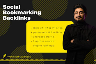 create manually pr10 social bookmarking backlinks