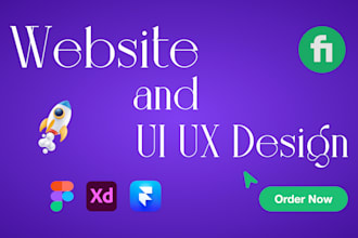 design modern and aesthetic website UI UX or landing pages
