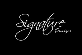 design stylish elegant signature logo