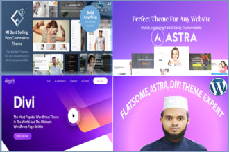make your website with astra,divi or flatsome themes