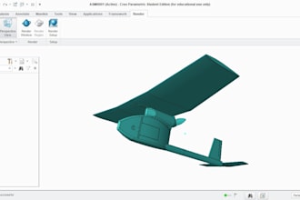 do 3d cad model and product design in creo