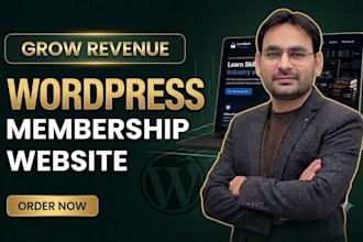 develop wordpress membership website, lms website