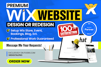 design, redesign, or develop a wix website