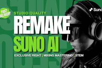 professionally remake and recreate your suno ai song