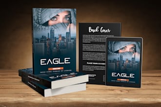 design modern book cover or ebook cover design