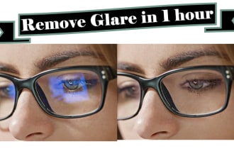 remove glare and reflection from glasses in 1 hour