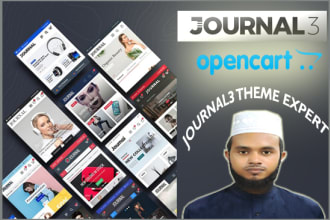 build your ecommerce website by opencart journal3 theme