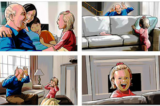 Big Deals!  draw storyboard art for your projects