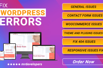 do wordpress bug fix, wordpress issues and responsive issues