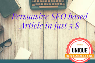 write persuasive SEO based articles