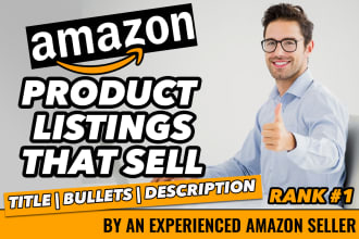 do amazon listing optimization write SEO product description