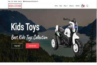 create and build dynamic wordpress ecommerce website