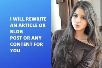edit, rewrite, and humanize ai, chatgpt articles, blogs