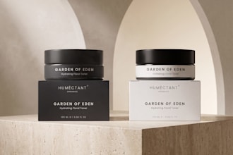 design a minimalistic and clean product packaging