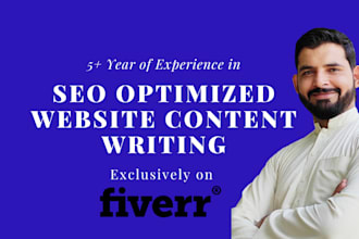 write SEO optimized  web content