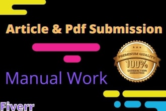do article and pdf submission to the top 100 sharing sites