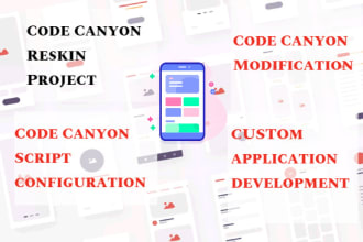 codecanyon reskin the app on existing source code setup