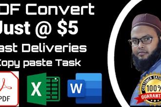 be your PDF converter to excel and word formats