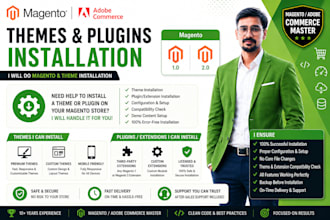 do magento and theme installation