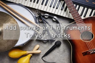 add high quality sounds and instruments to your track