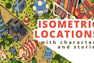draw an isometric 2d location