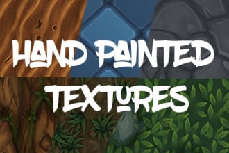 do seamless stylized hand painted textures for your game