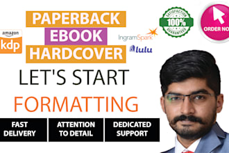 do book formatting fiction and non fiction for KDP amazon
