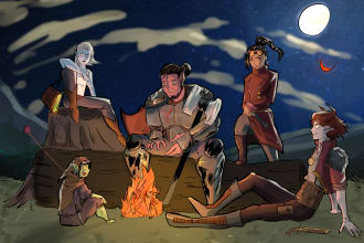 draw your dungeon and dragons character in anime style