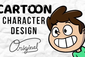 draw pro 2d cartoon character or concept from your mind
