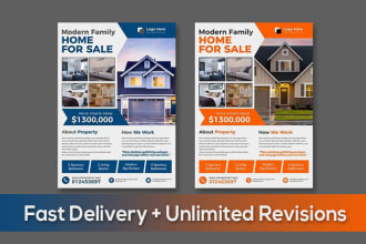 design real estate listing flyer in less than 6 hours