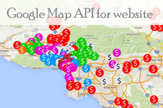 integrate google maps API development