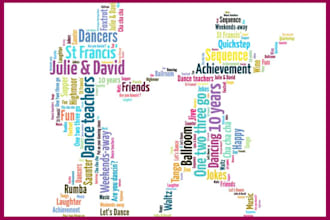 do any shape of word art design perfectly