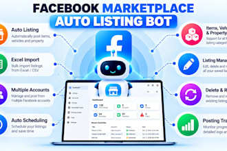 create facebook marketplace bot for you