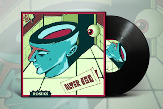 design music cover artwork illustration