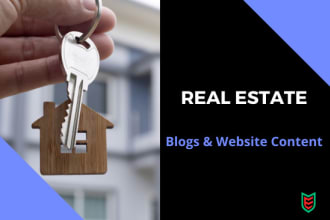 write catchy real estate articles and blogs