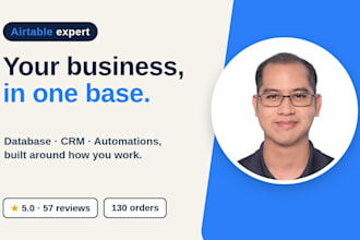 be your airtable expert for database, crm and automation