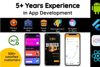 develop android and ios app with well managed admin panel