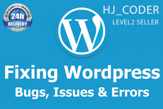 fix bugs wordpress error, issues of your wordpress website