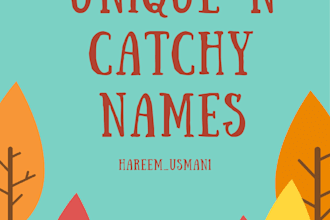 create catchy, unique names and slogans for your business